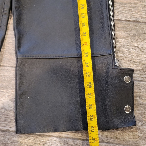 Vtg Harley-Davidson Men’s Leather Motorcycle Chaps 98480-97VM Made in USA L - Picture 8 of 13